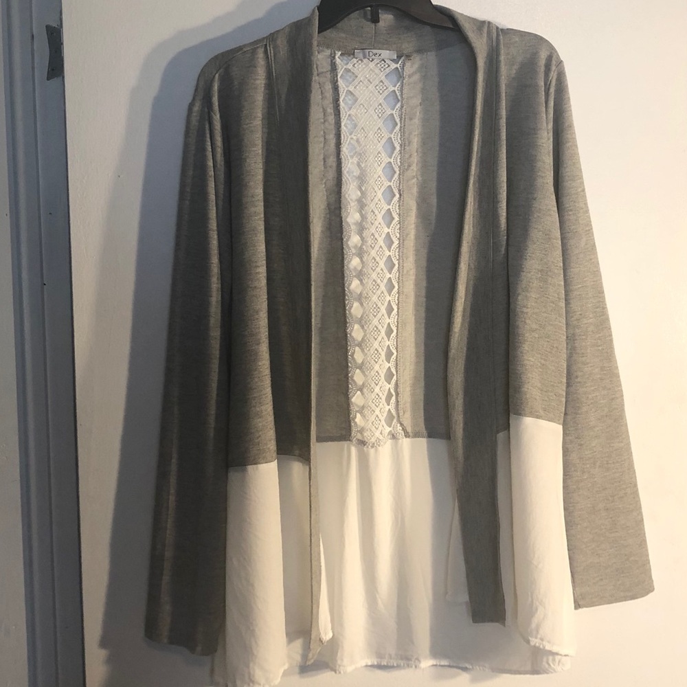 Dex cover, with lace and white trim